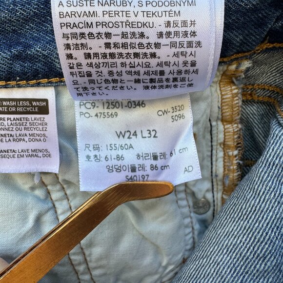 Levi's 501 Original Straight sz 24 - Picture 11 of 12